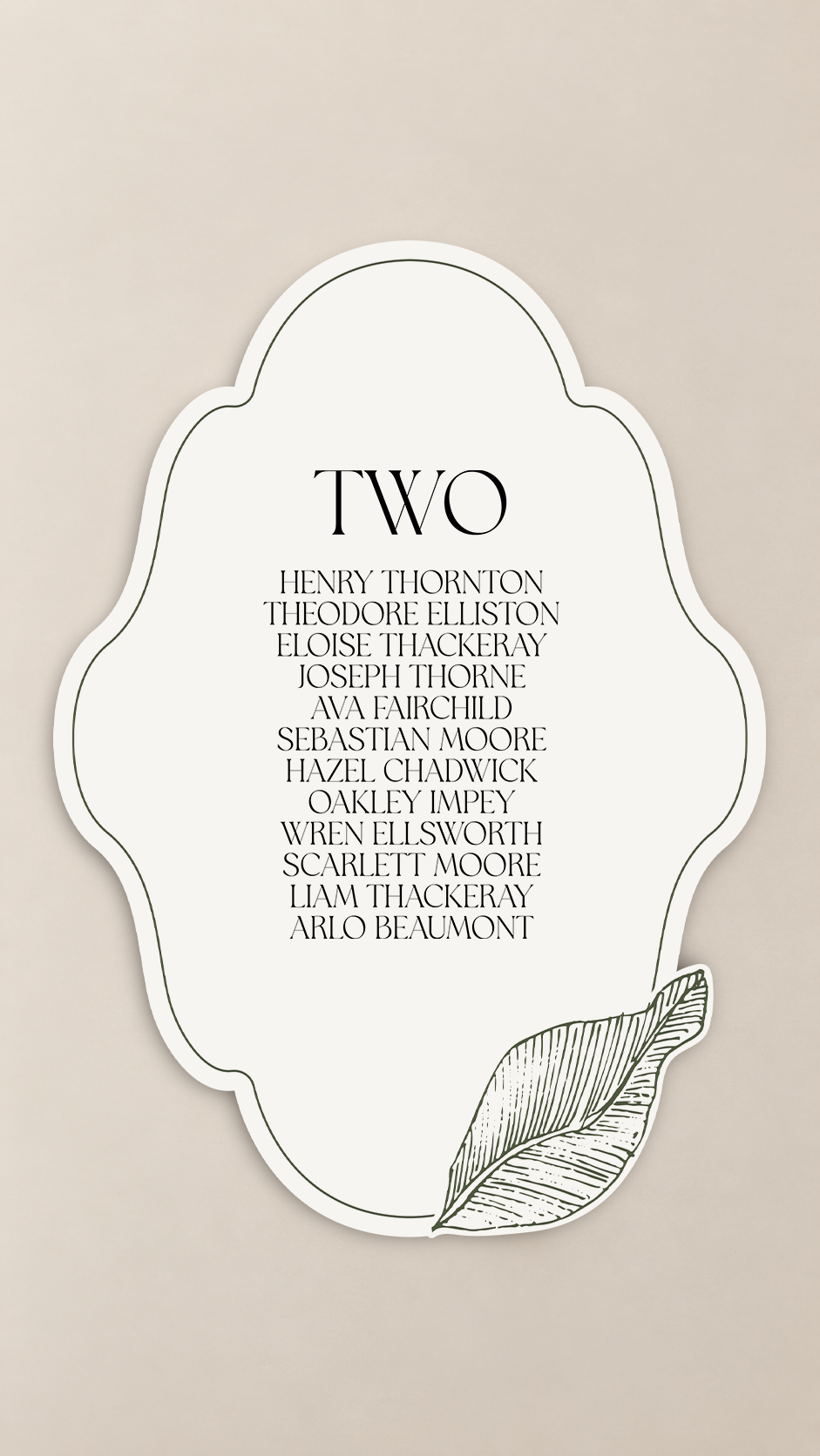 3-Piece Botanical Wedding Seating Plan Sign PNG Templates | Print-and-Cut Table Assignment Sign Set - Arabella Collection