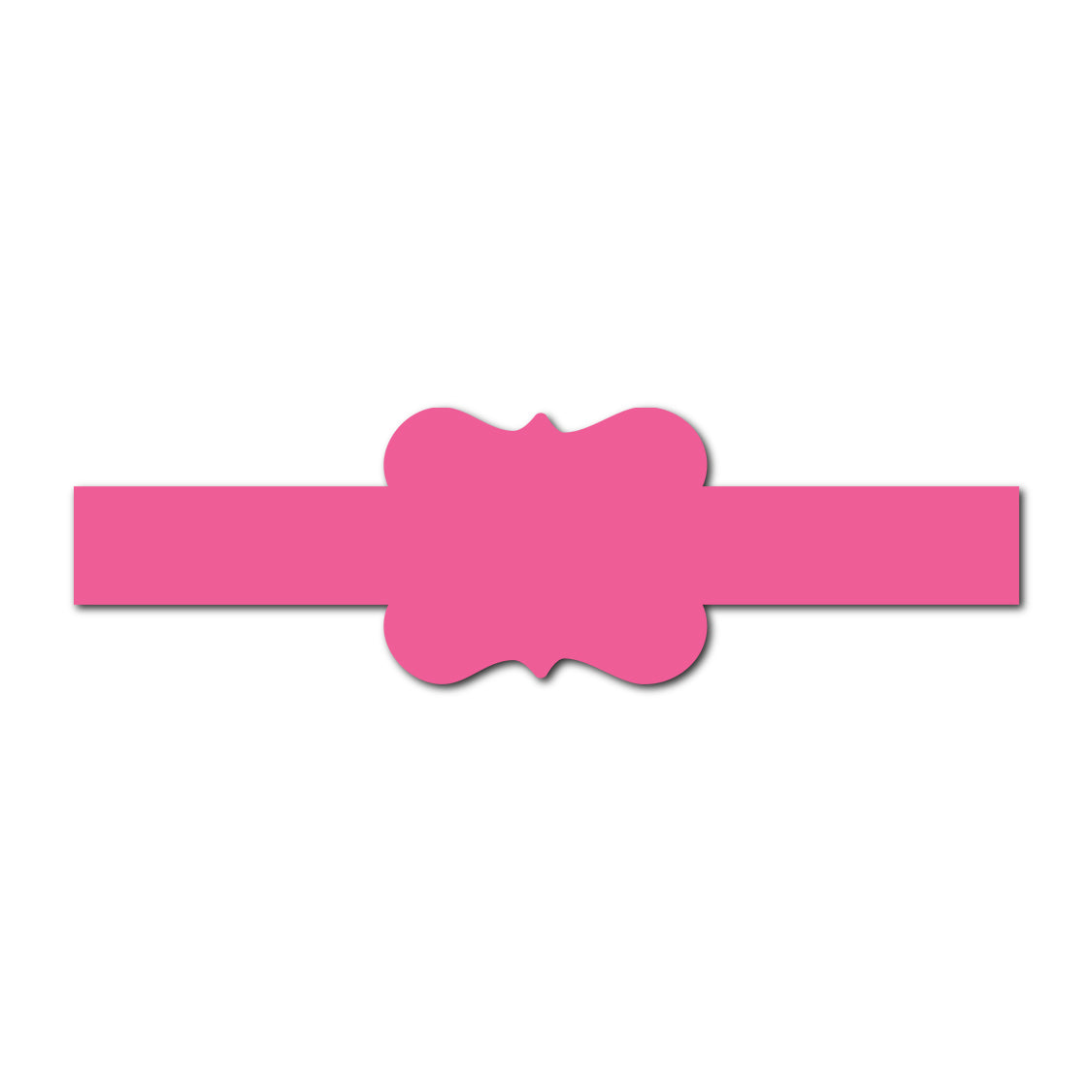 Portrait Wedding Invitation Belly Band SVG Template | Classic - Shape 11