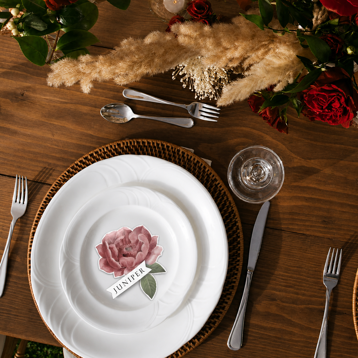 Personalized Wedding Place Cards | Semi-Custom Print | Signature Design 61