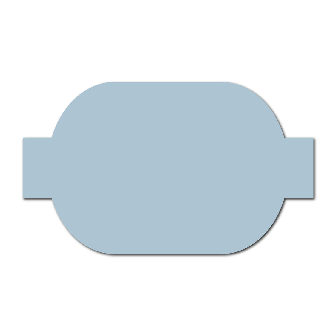 Portrait Wedding Invitation Belly Band SVG Template | Thick Buckle - Shape 13