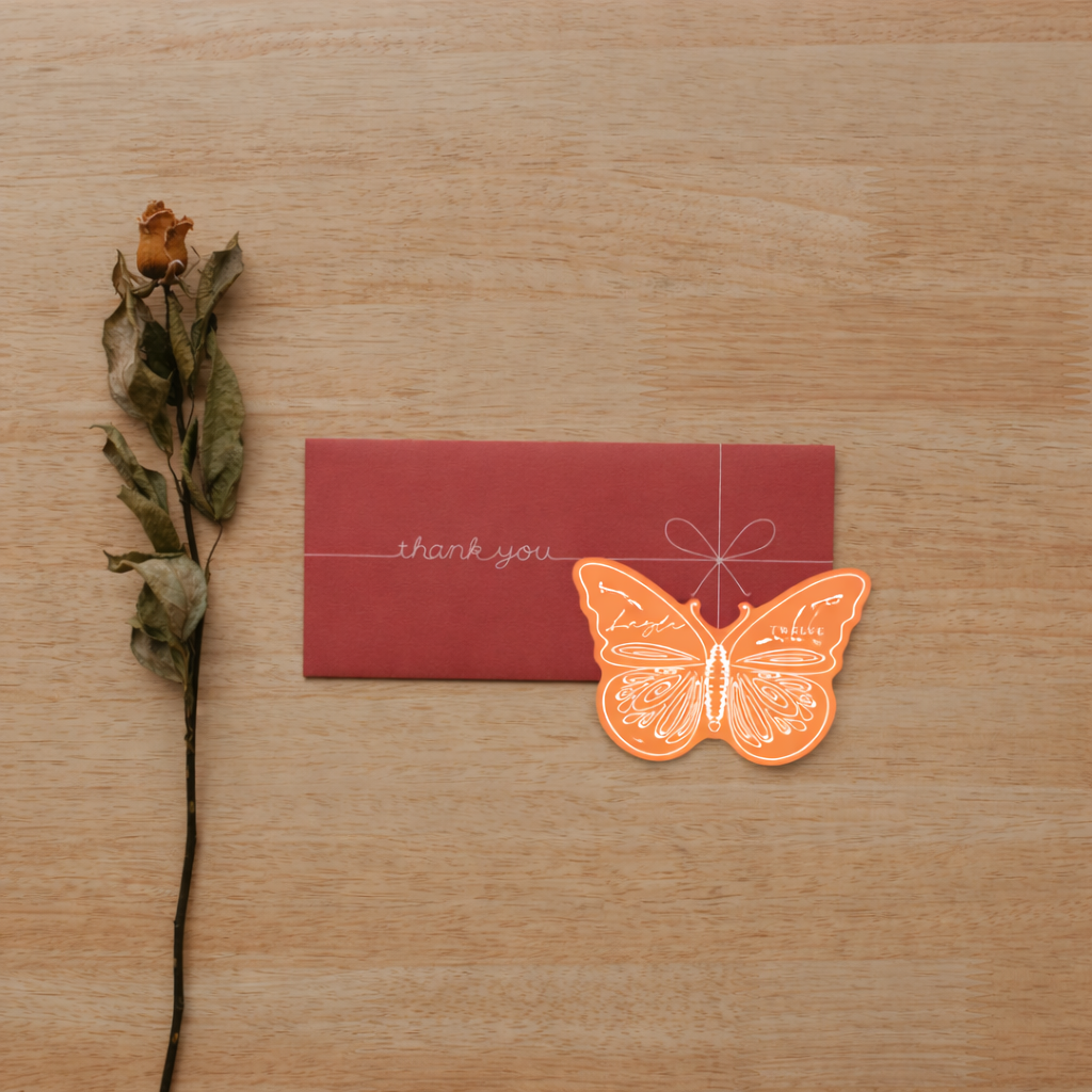Personalized Wedding Place Cards | Semi-Custom White Ink Print | Signature Design 116