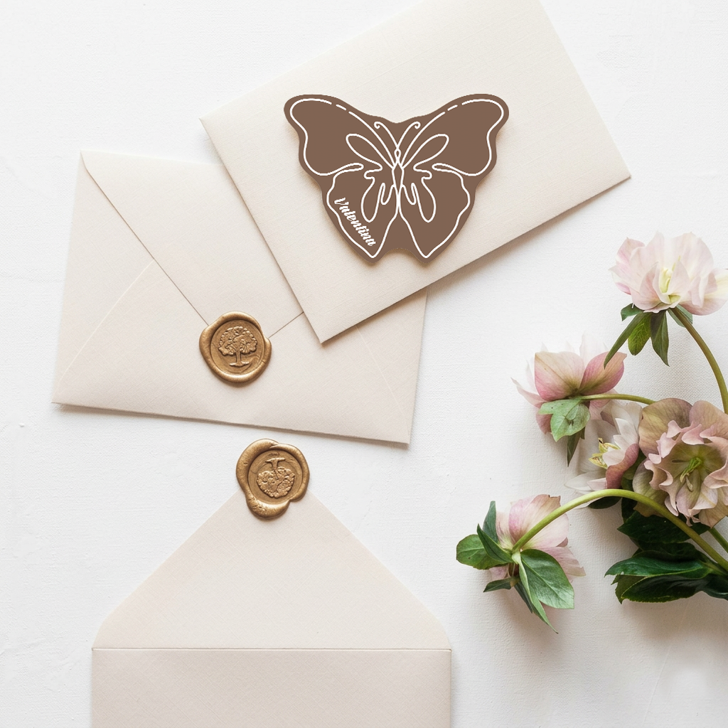 Personalized Wedding Place Cards | Semi-Custom White Ink Print | Signature Design 117