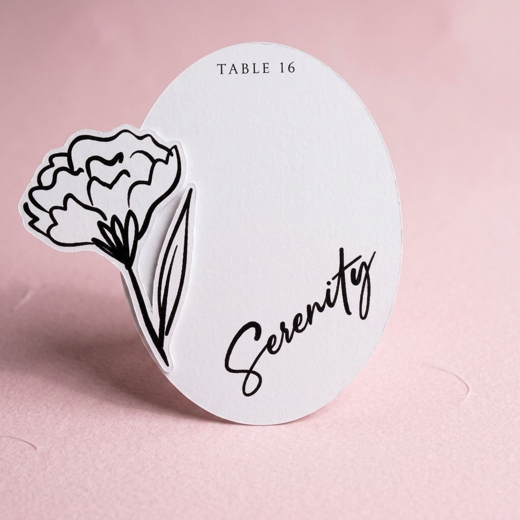 Personalized Wedding Place Cards | Semi-Custom Print | Signature Design 68