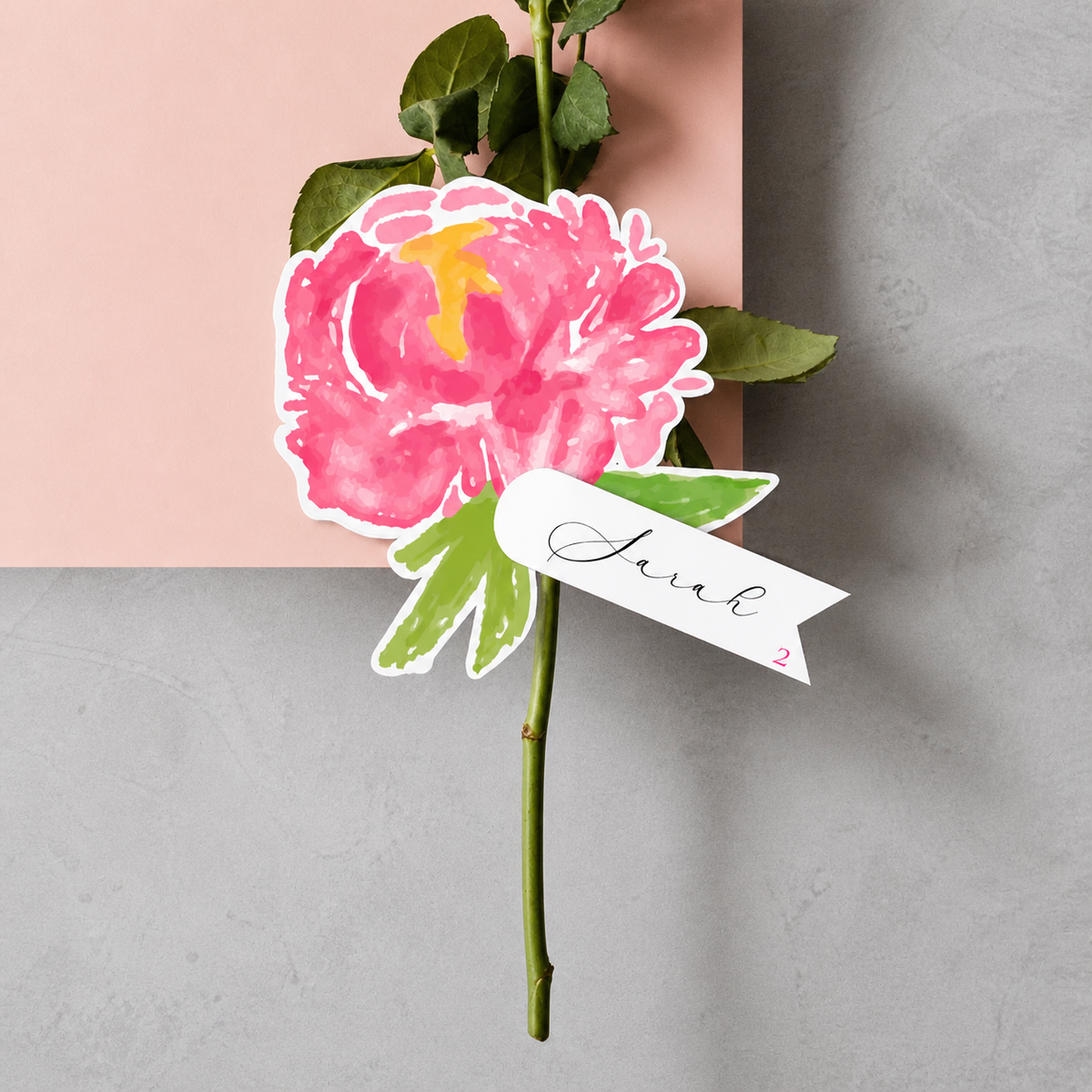 Personalized Wedding Place Cards | Semi-Custom Print | Signature Design 51
