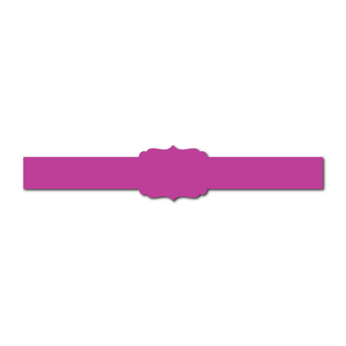 Portrait Wedding Invitation Belly Band SVG Template | Thin - Shape 25
