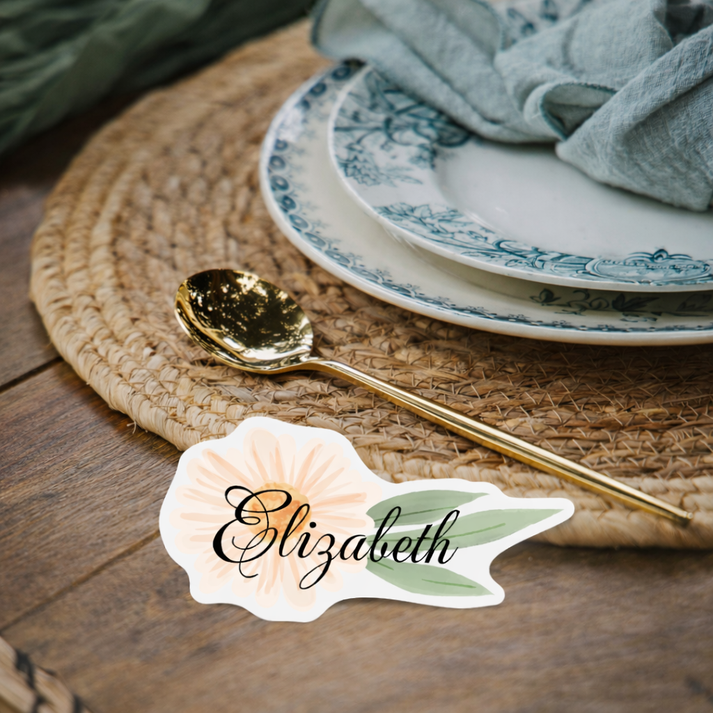 Personalized Wedding Place Cards | Semi-Custom Print | Signature Design 25