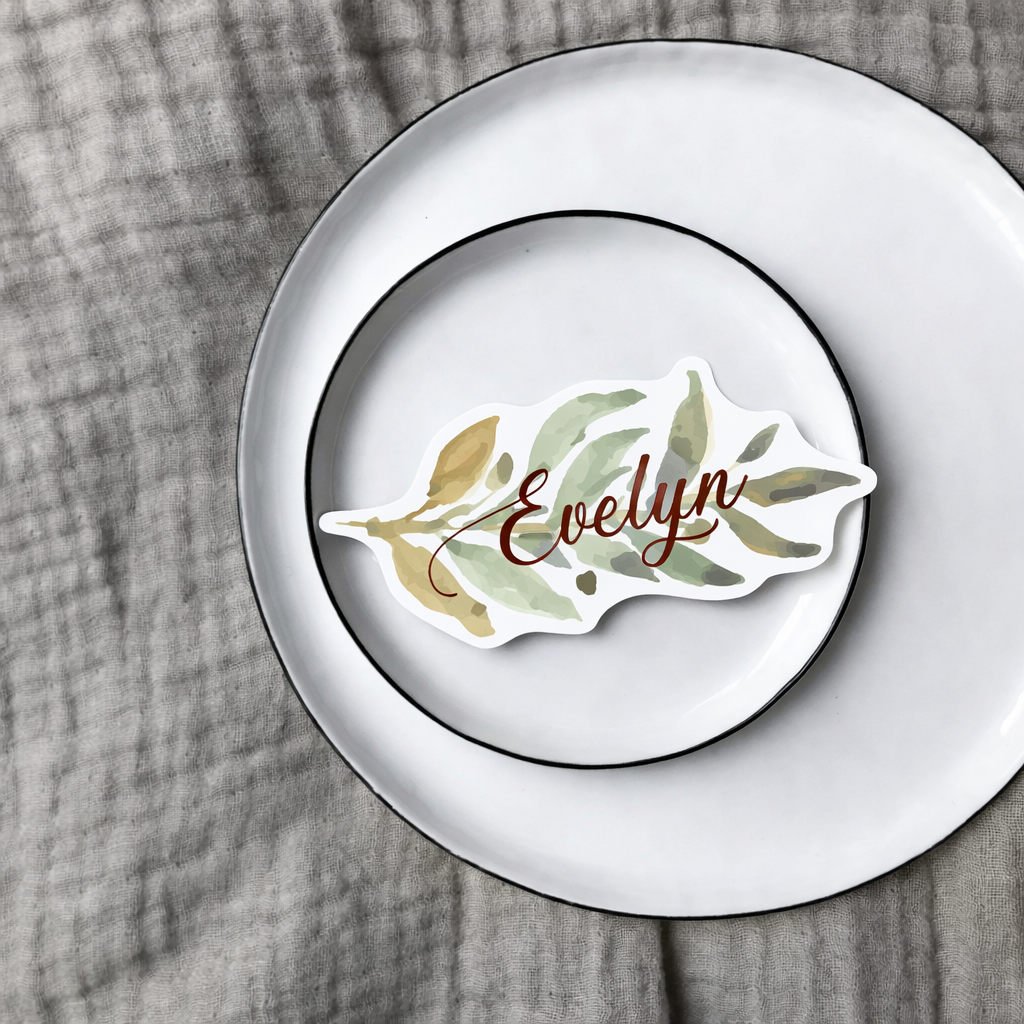 Personalized Wedding Place Cards | Semi-Custom Print | Signature Design 3