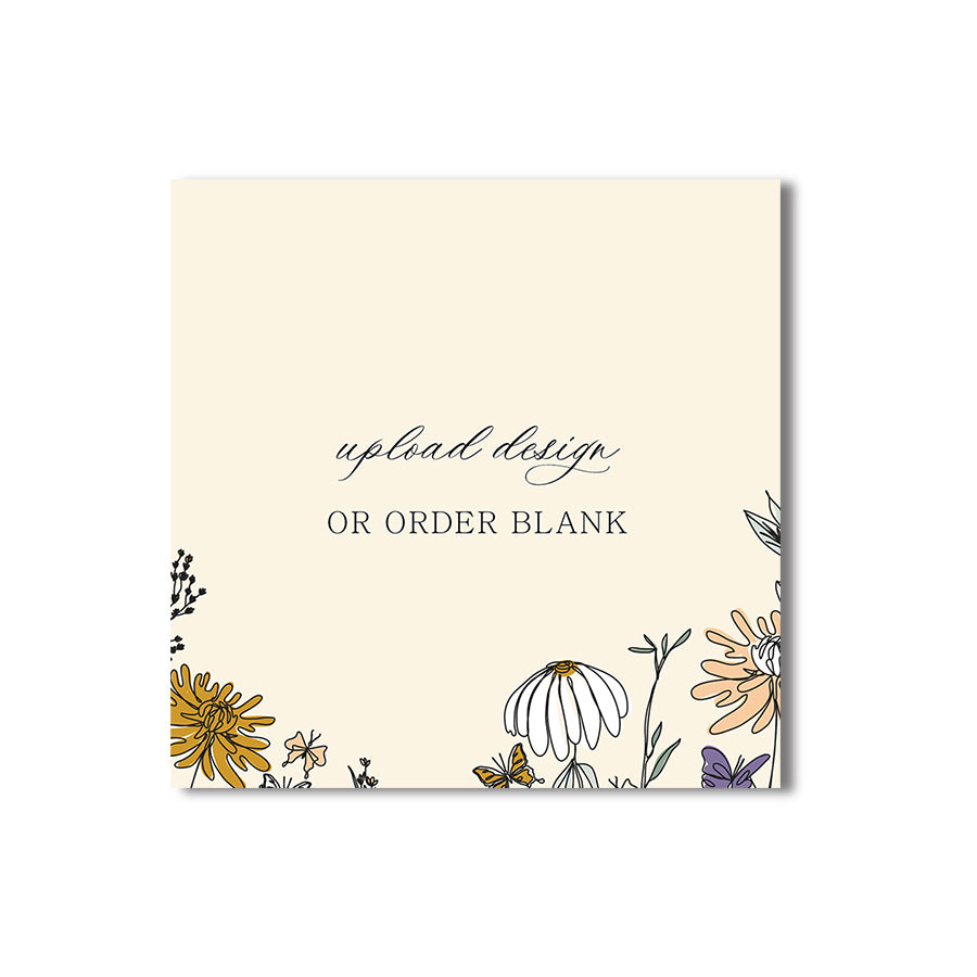 Custom Wedding Prints on Square Cardstock