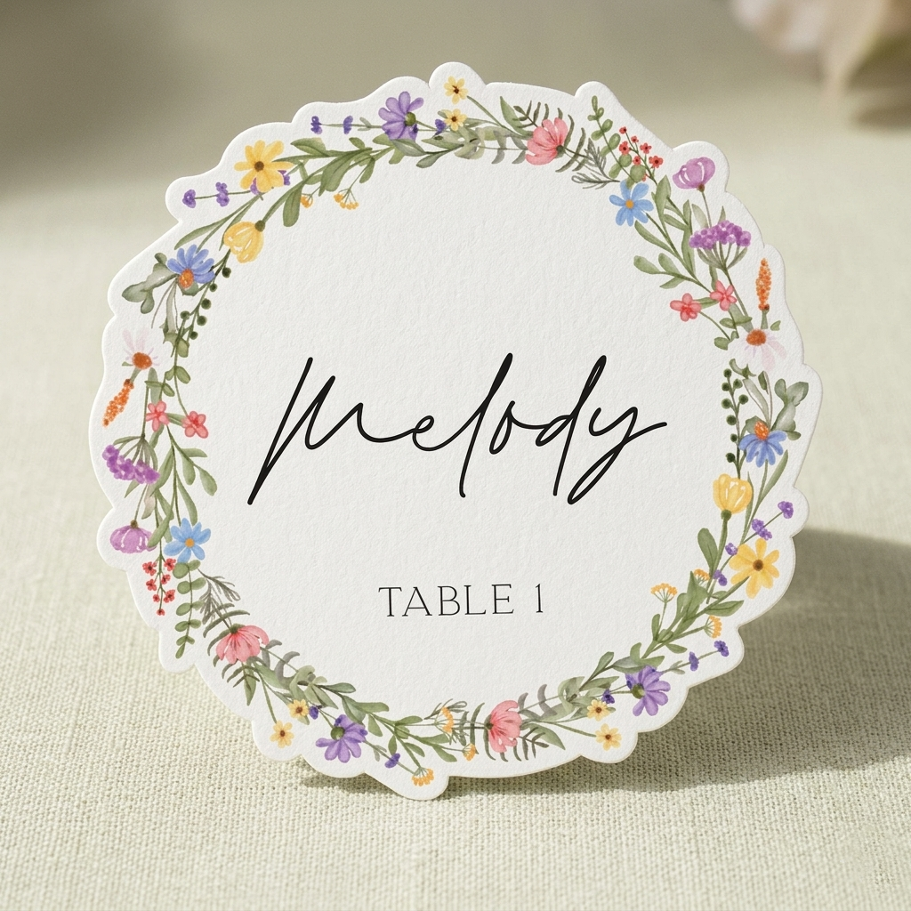 Personalized Wedding Place Cards | Semi-Custom Print | Signature Design 54