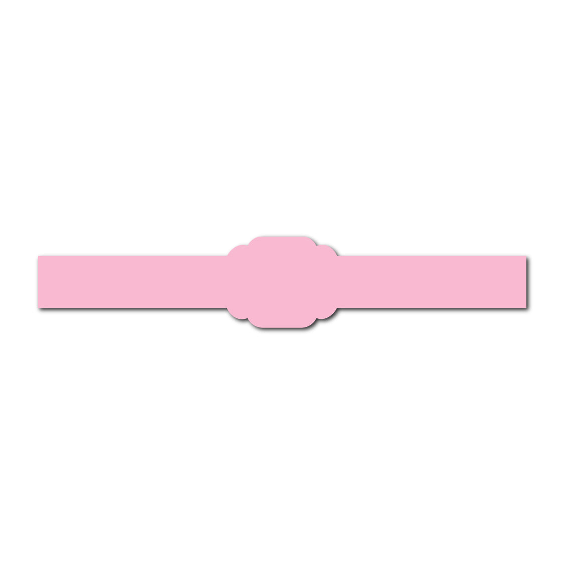 Portrait Wedding Invitation Belly Band SVG Template | Thin - Shape 5