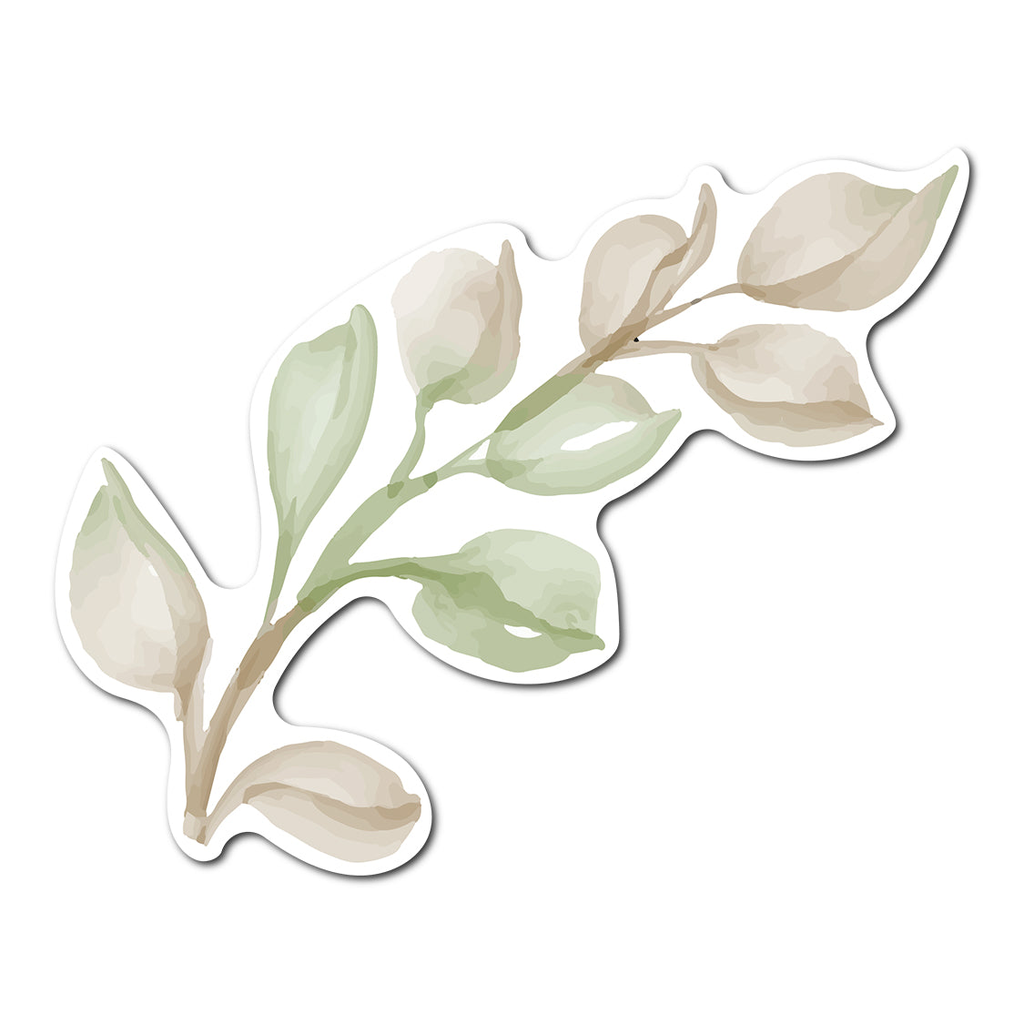Free Watercolor Floral Place Card Accent PNG | Print-and-Cut Wedding Template - Design 5