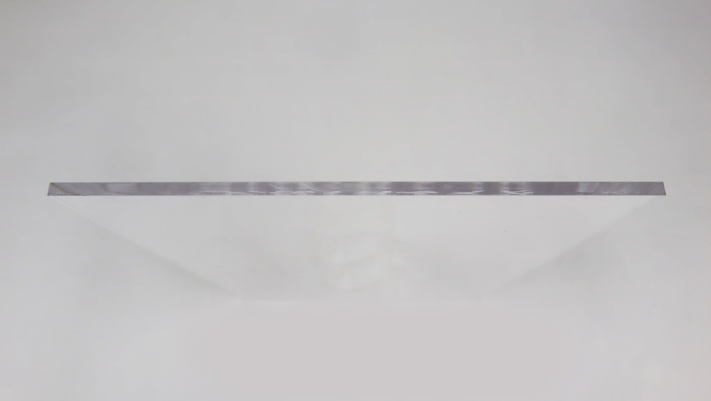 Personalized Acrylic Signs | White Ink on Clear Acrylic | Rectangle Shape