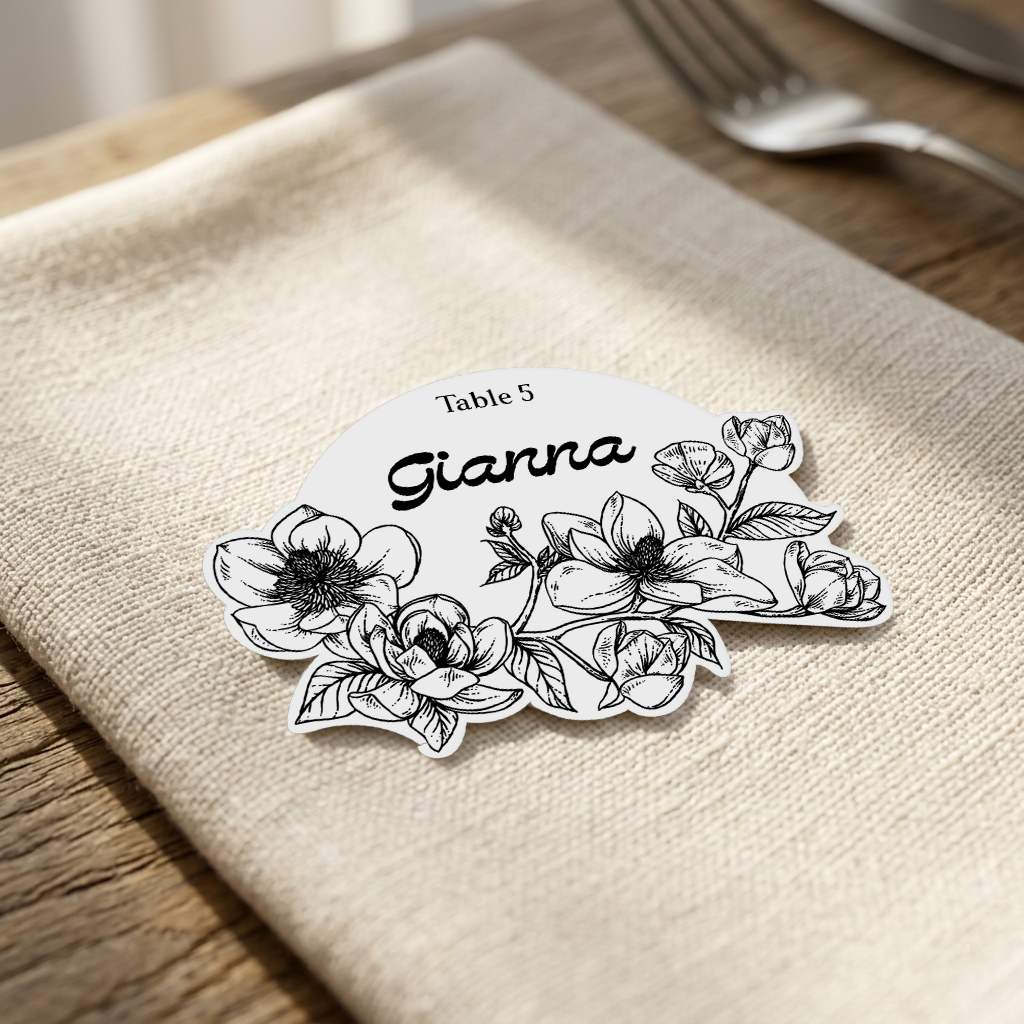Personalized Wedding Place Cards | Semi-Custom Print | Signature Design 57