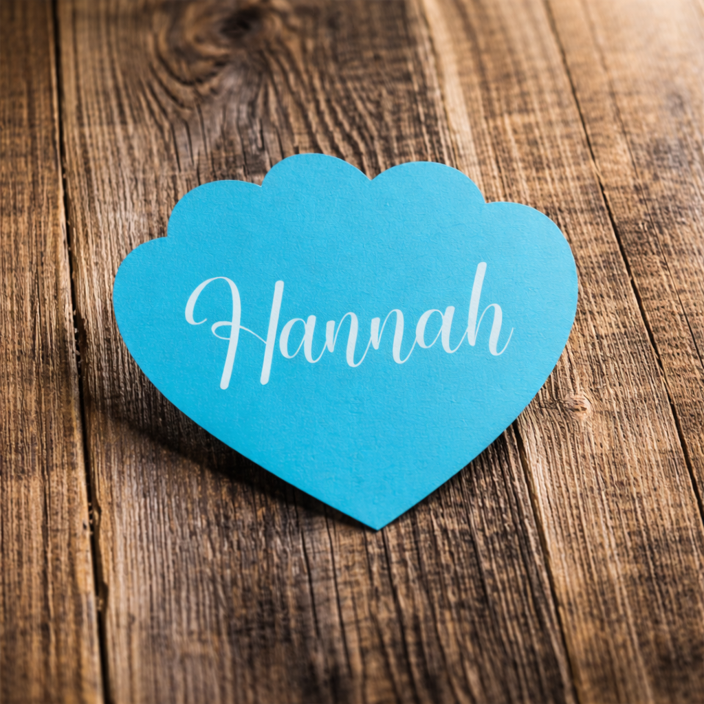 Personalized Wedding Place Cards | Fully Custom White Ink Print | Signature Shape 7