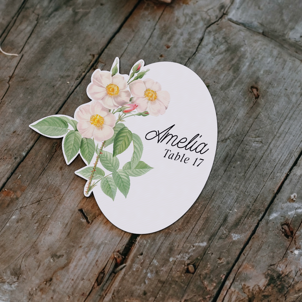 Personalized Wedding Place Cards | Semi-Custom Print | Signature Design 59