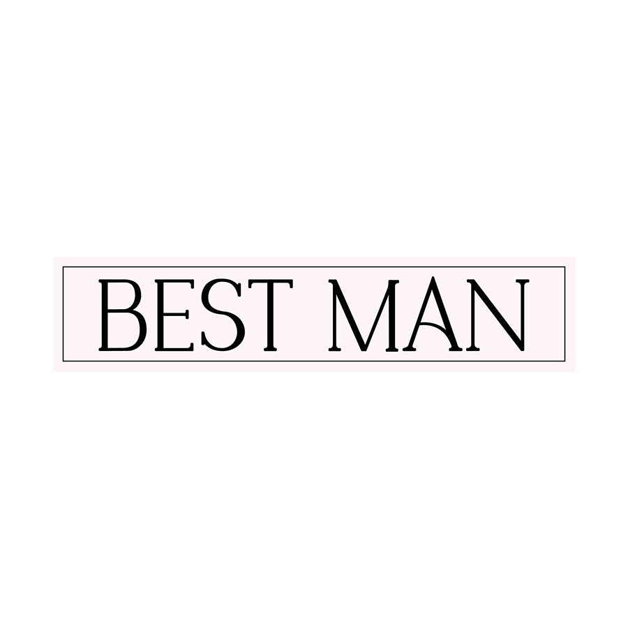 Minimalist Bridal Party Labels | SVG PNG Template - Best Man
