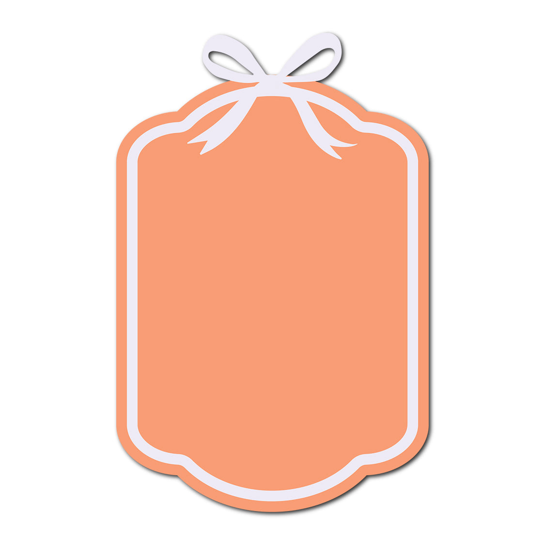 Coquette Bow Wedding Card | SVG Template - Shape 13