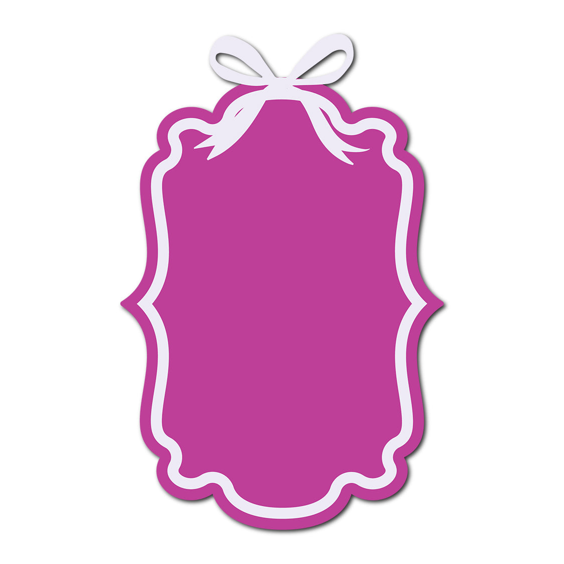 Coquette Bow Wedding Card | SVG Template - Shape 18