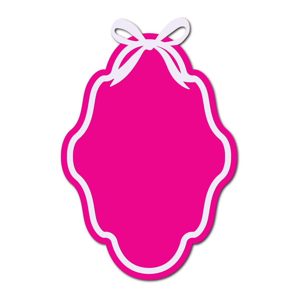 Coquette Bow Wedding Card | SVG Template - Shape 5