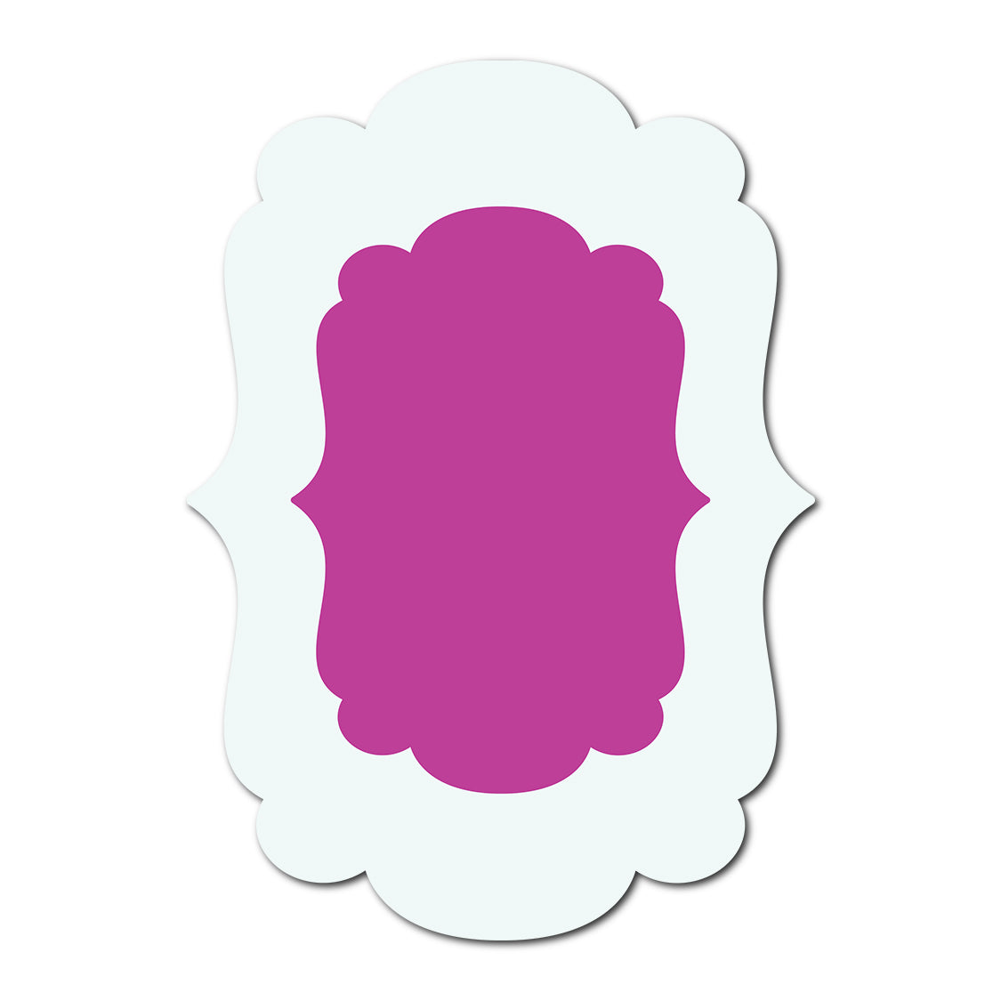 Double Layer Wedding Stationery | SVG Template - Shape 5
