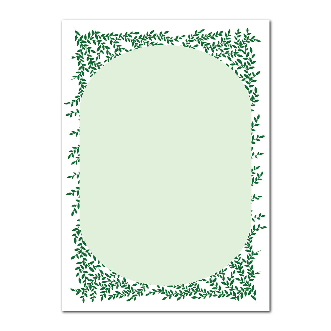 Greenery Wedding Stationery | SVG PNG Template - Shape 12