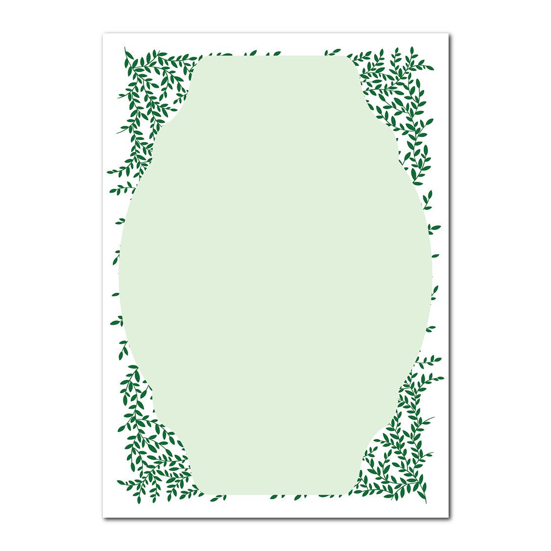 Greenery Wedding Stationery | SVG PNG Template - Shape 13