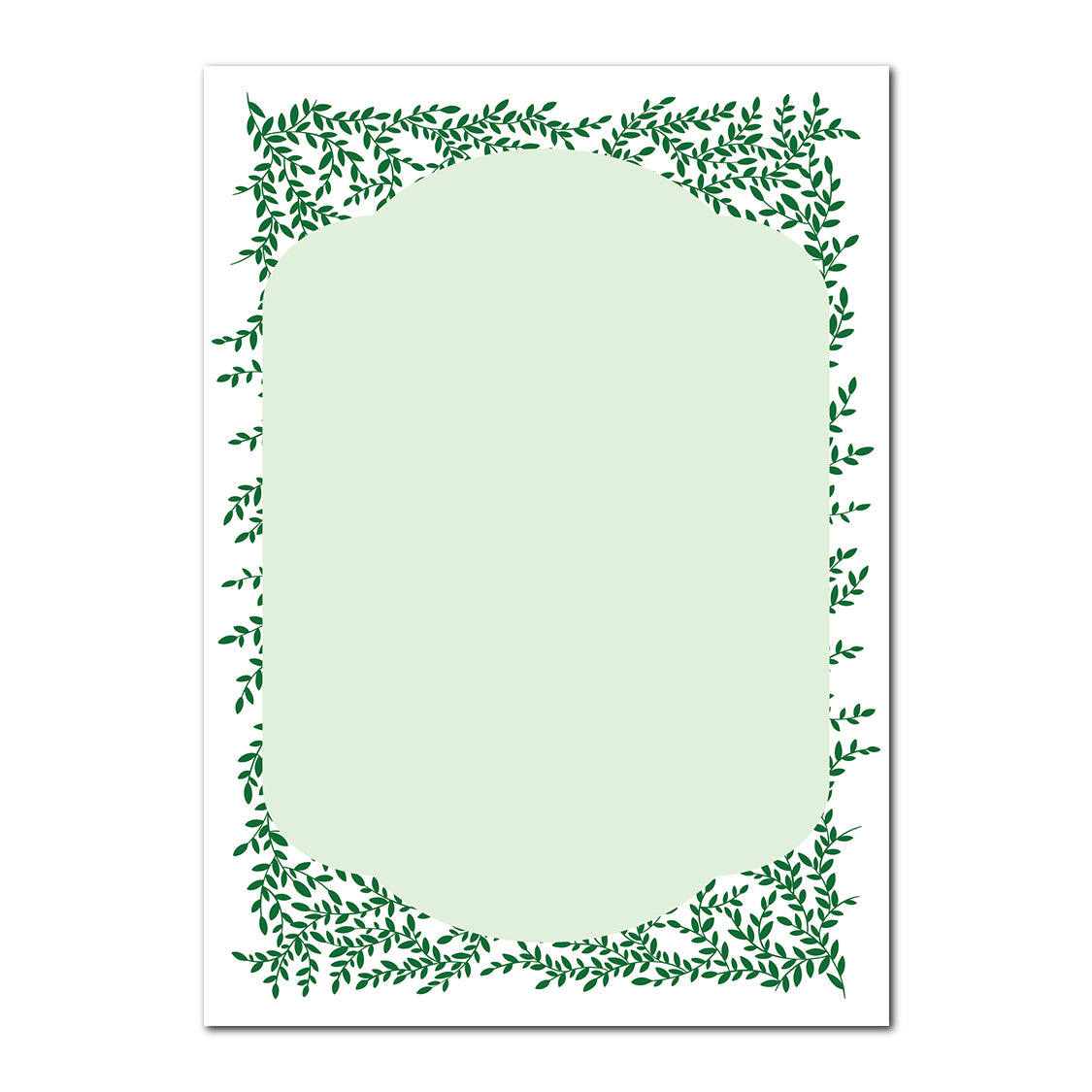 Greenery Wedding Stationery | SVG PNG Template - Shape 14