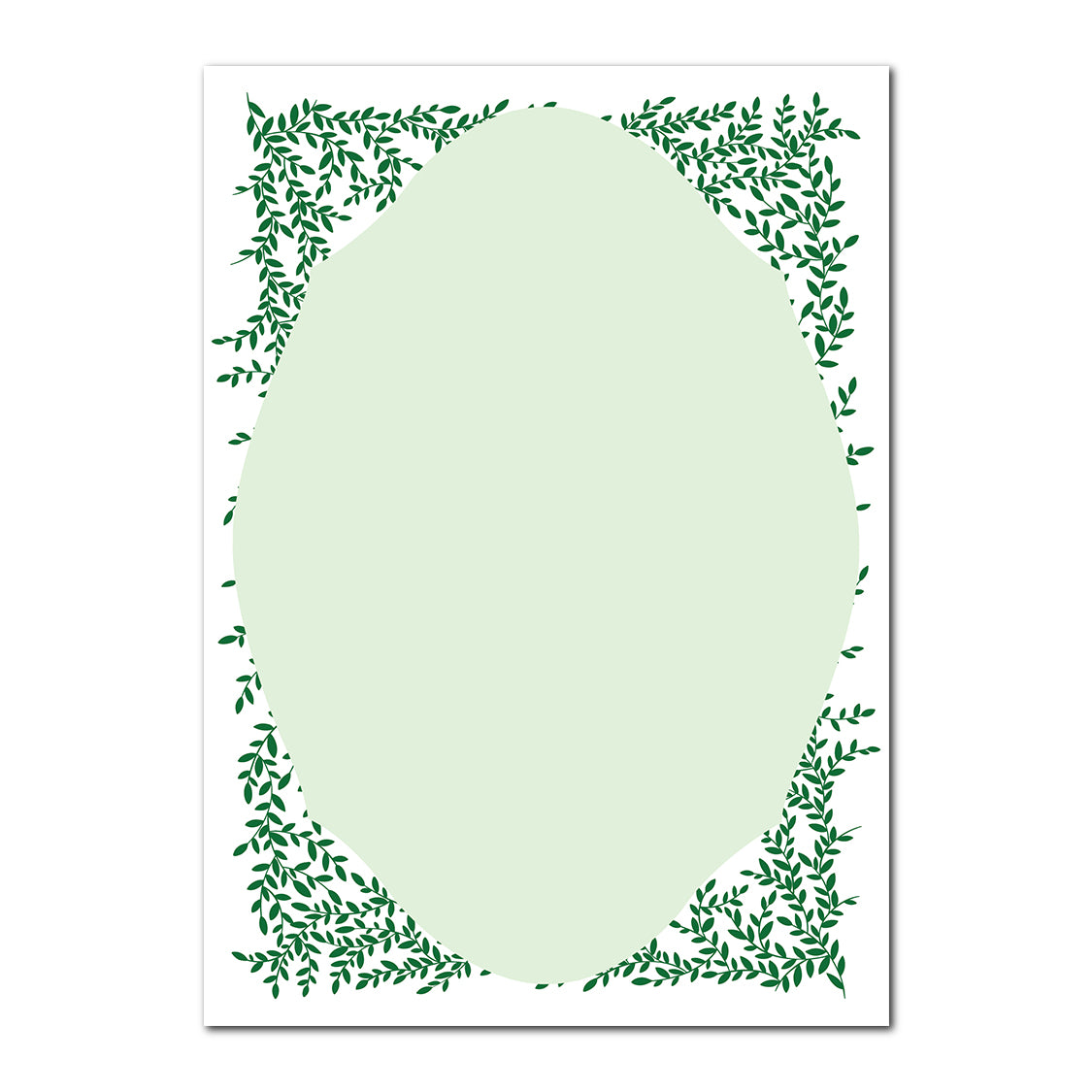 Greenery Wedding Stationery | SVG PNG Template - Shape 2