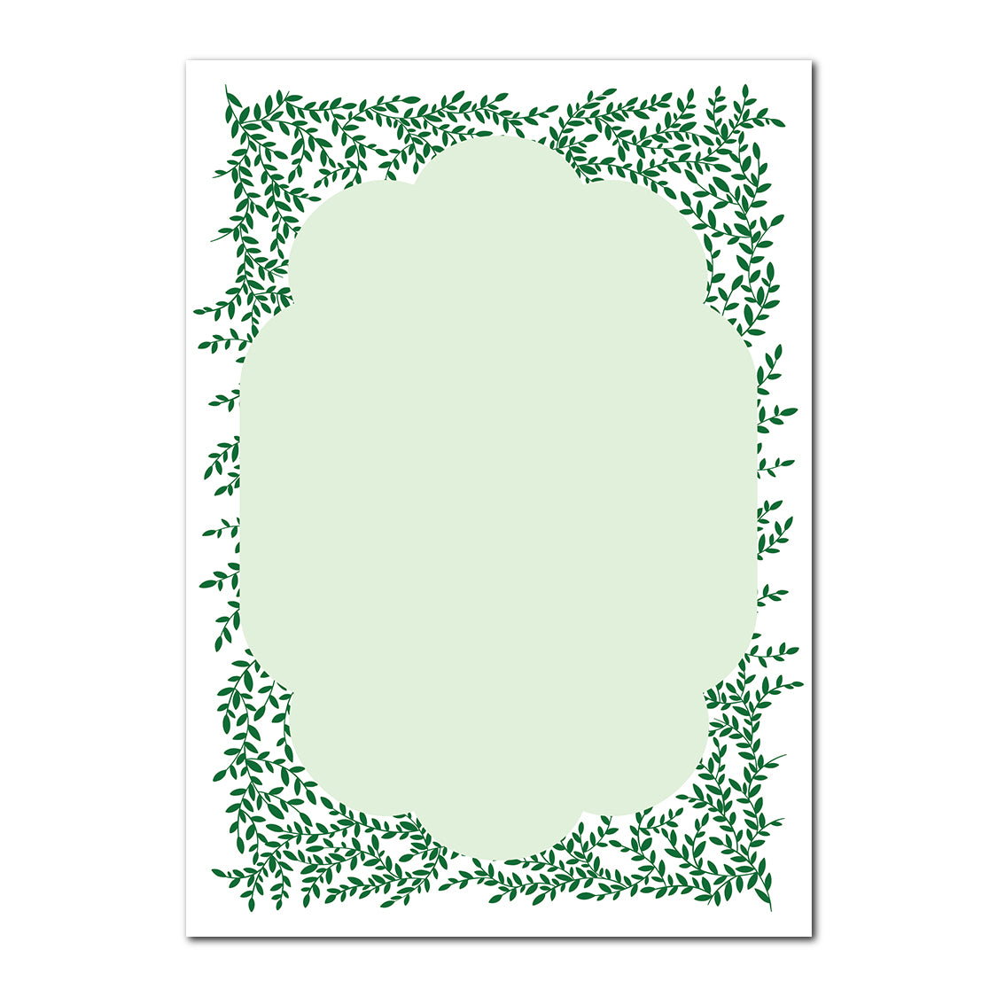 Greenery Wedding Stationery | SVG PNG Template - Shape 5
