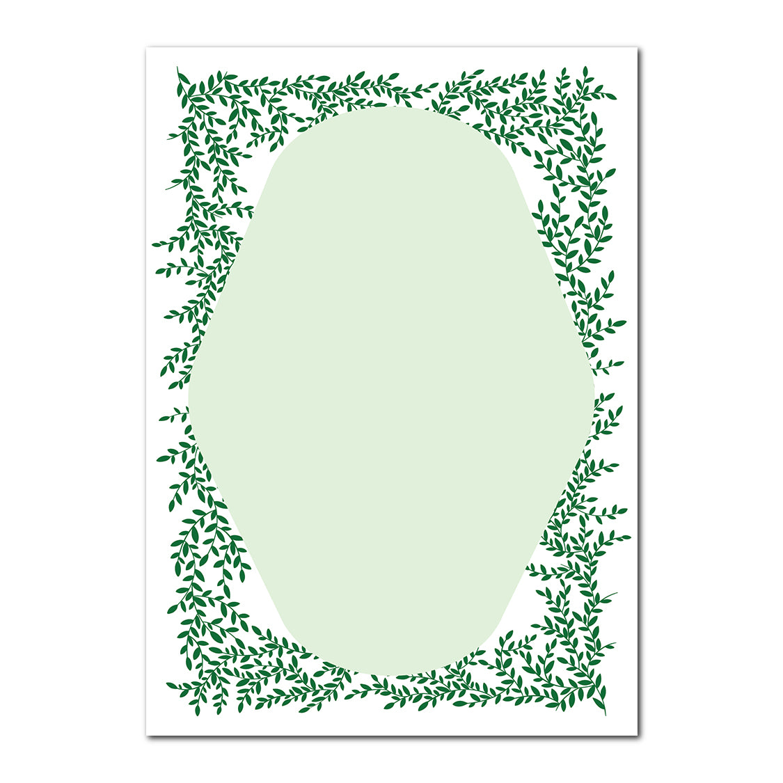 Greenery Wedding Stationery | SVG PNG Template - Shape 8