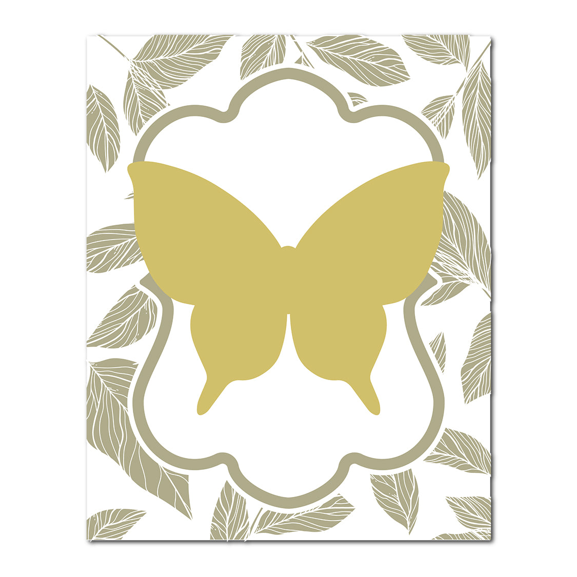 Layered Butterfly Wedding Card | SVG PNG Template - Shape 15