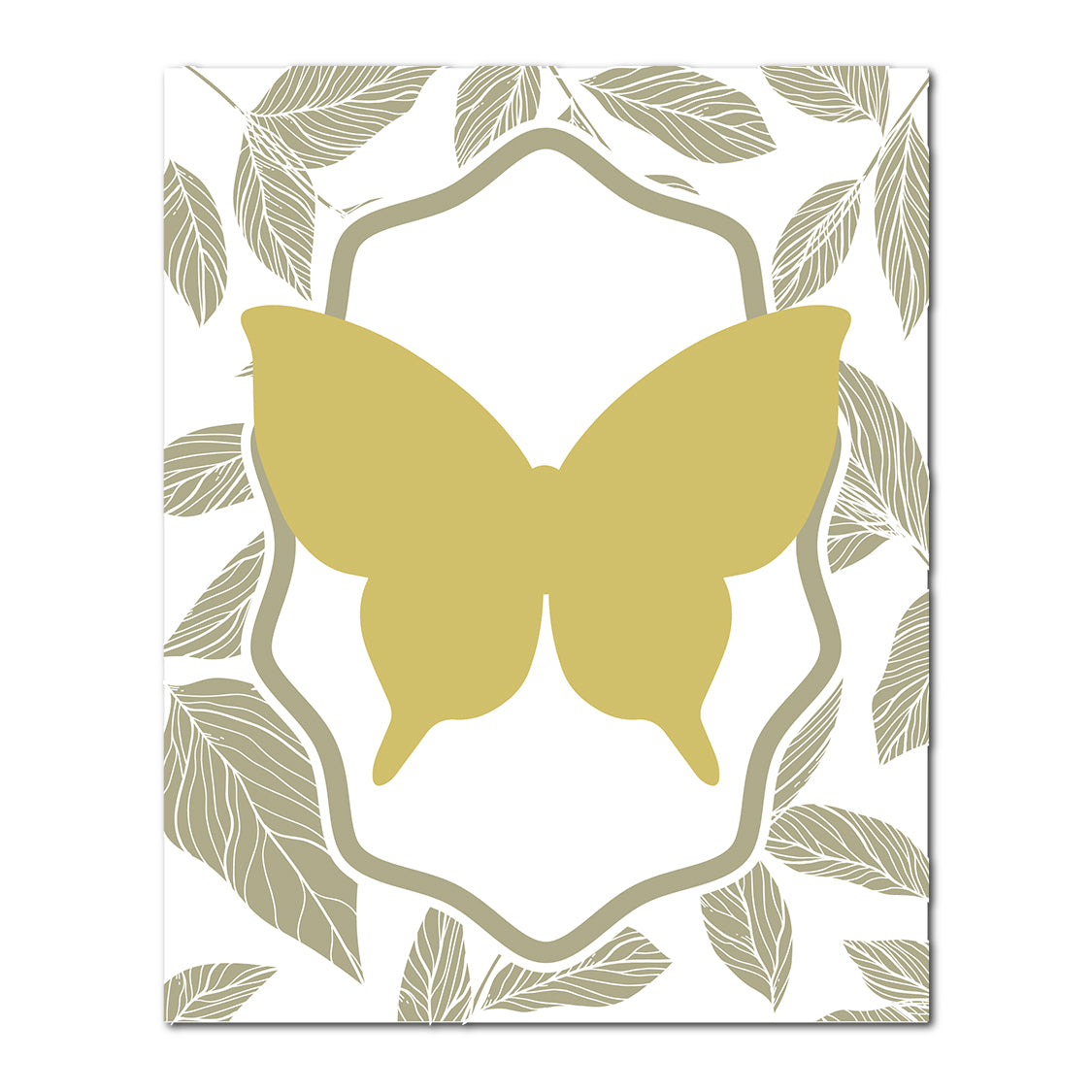 Layered Butterfly Wedding Card | SVG PNG Template - Shape 8