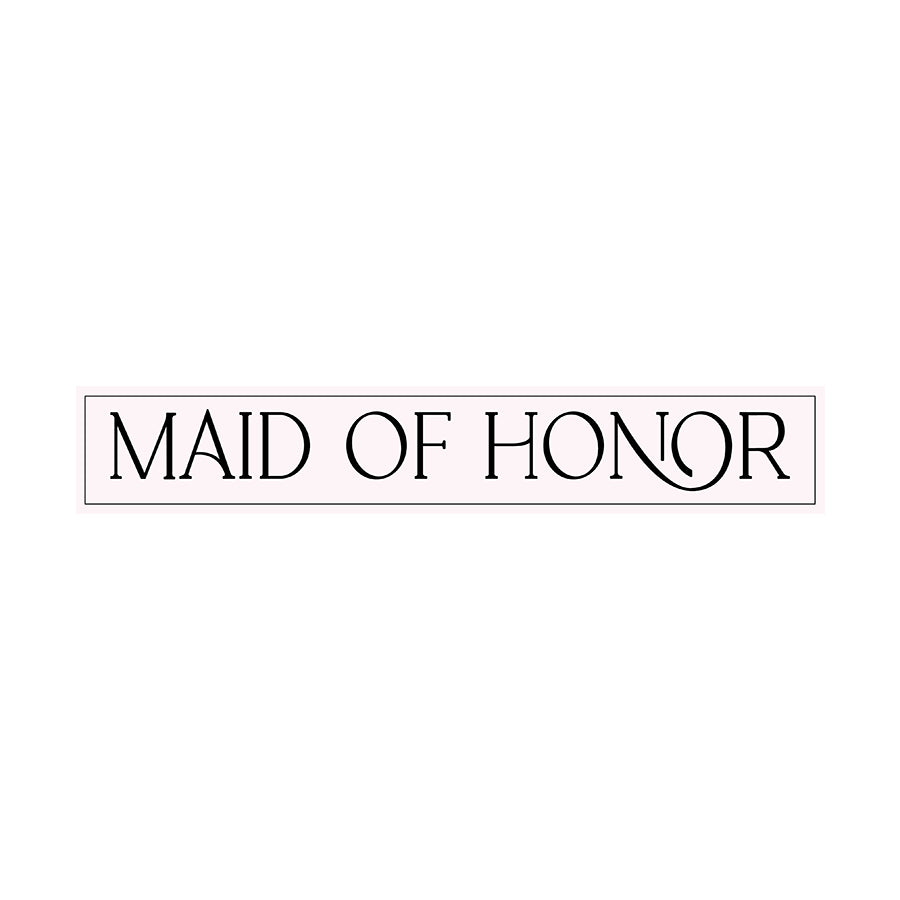 Minimalist Bridal Party Labels | SVG PNG Template - Maid of Honor