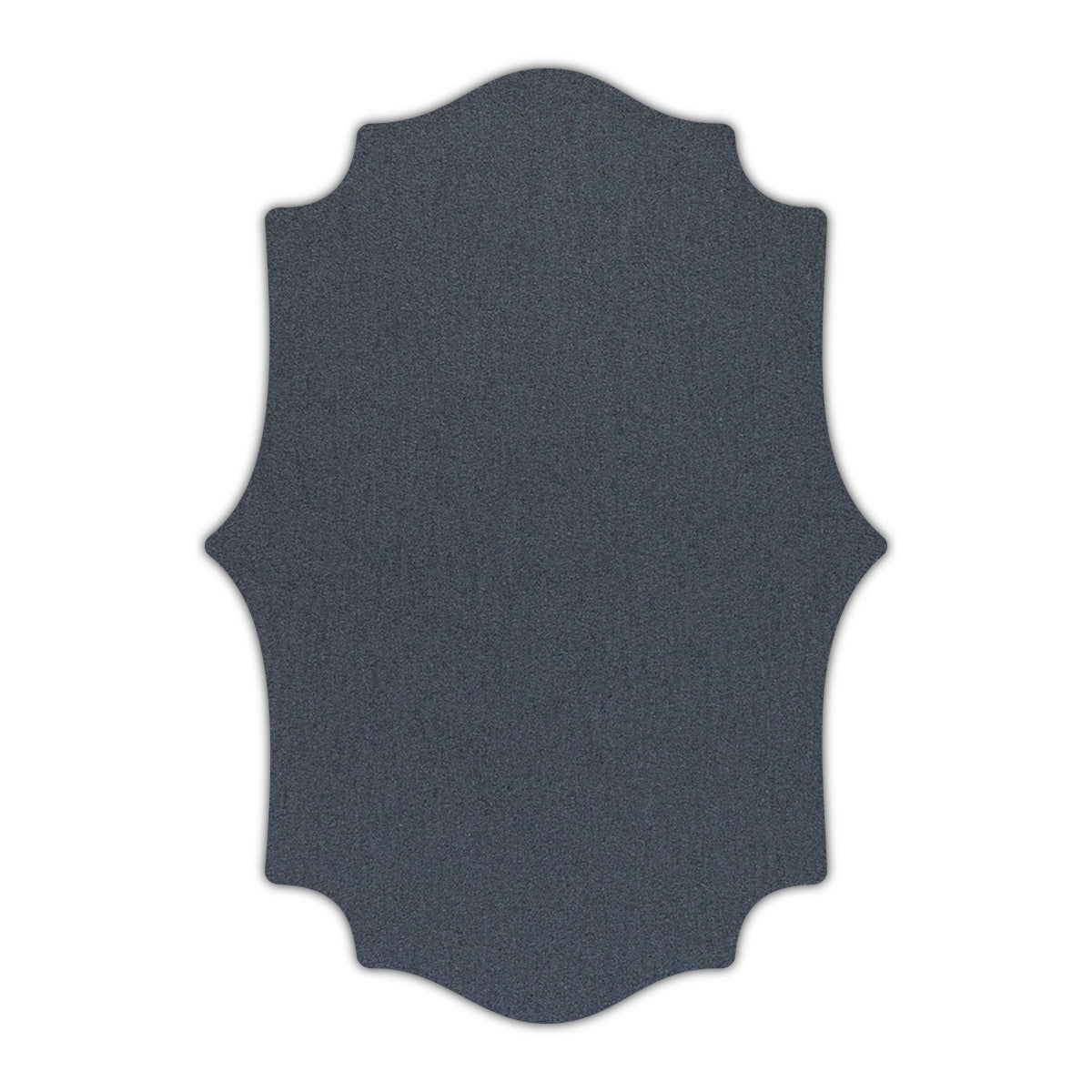 CMYK Print on Shimmer Anthracite Cardstock | Shape P10 | 3" x 4"