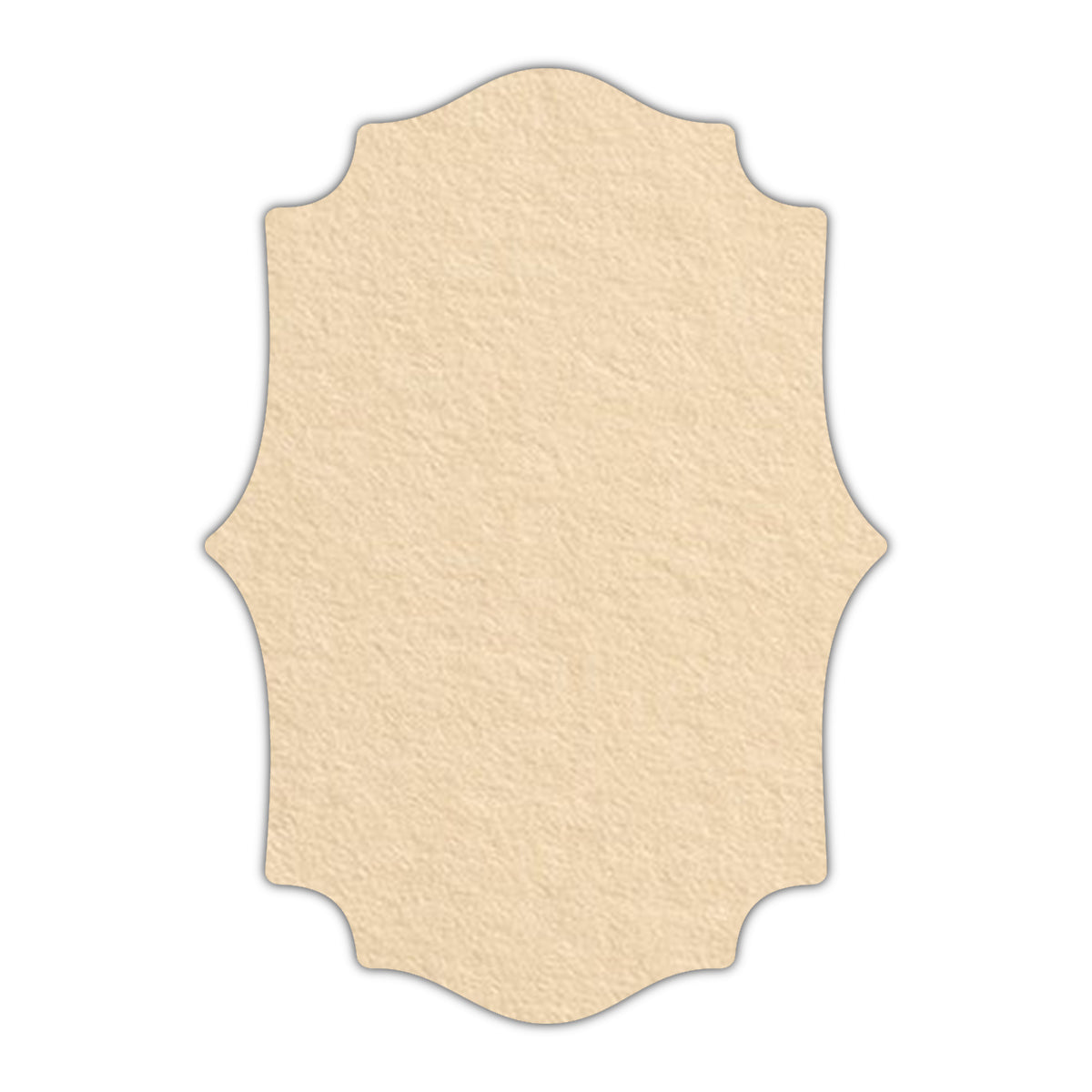 CMYK Print on Antique Ivory Cardstock | Shape P10 | 5" x 7"
