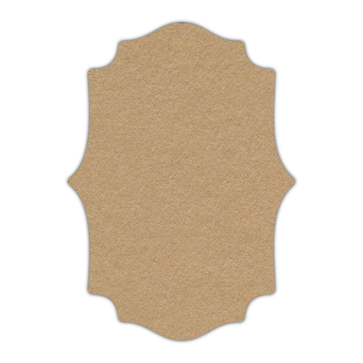 CMYK Print on Camel Cardstock | Shape P10 | 2" x 3.5"
