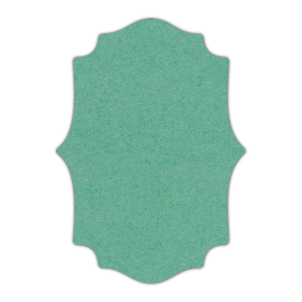 CMYK Print on Caribbean Blue Cardstock | Shape P10 | 11" x 14"