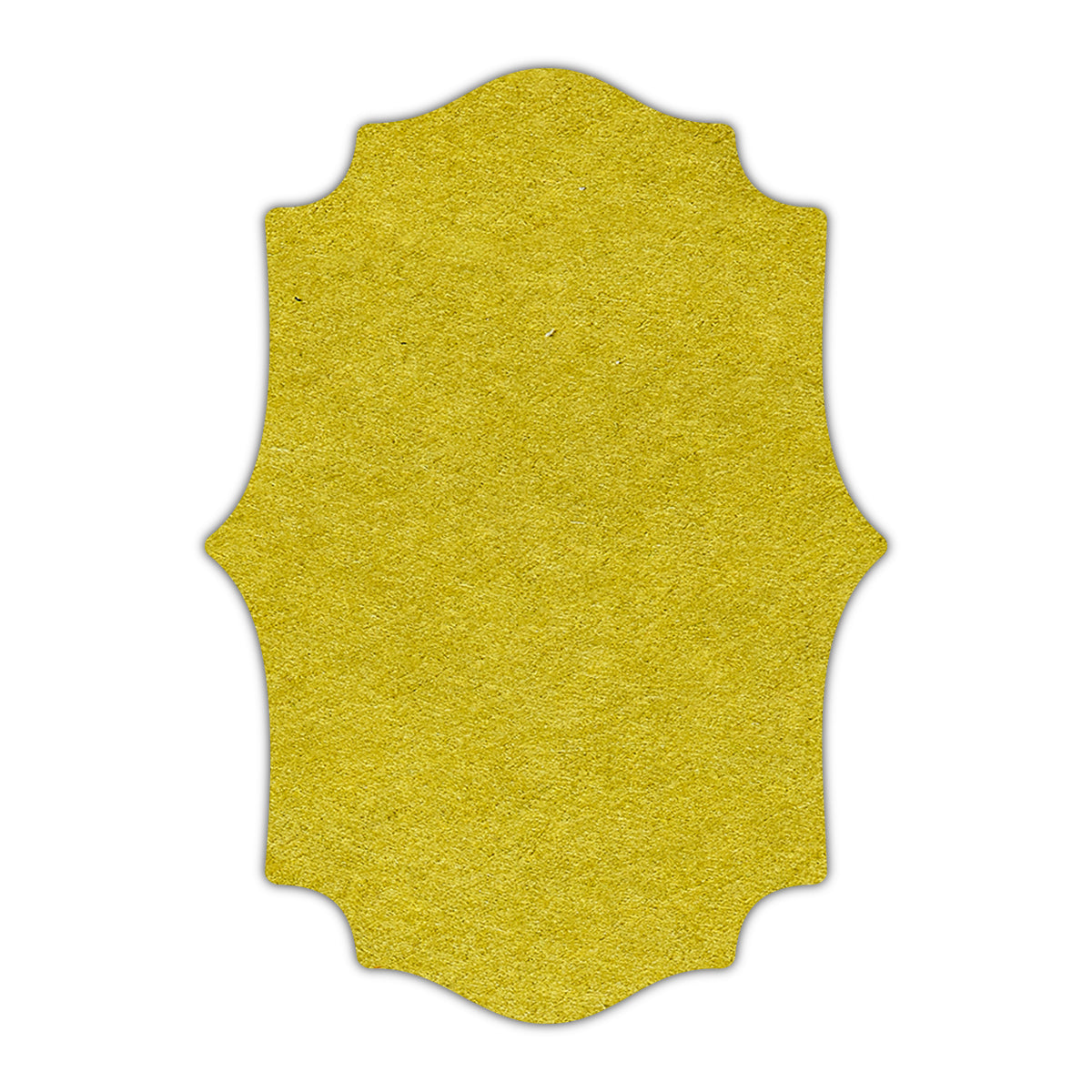 CMYK Print on Chartreuse Cardstock | Shape P10 | 3" x 4"