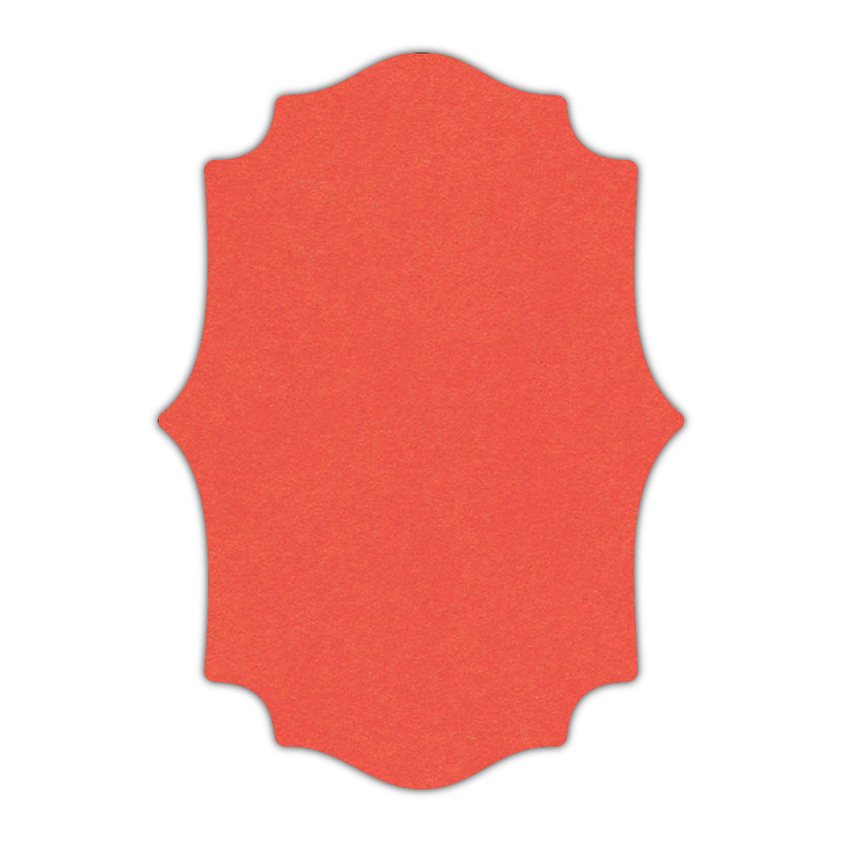 CMYK Print on Coral Cardstock | Shape P10 | 12" x 18"