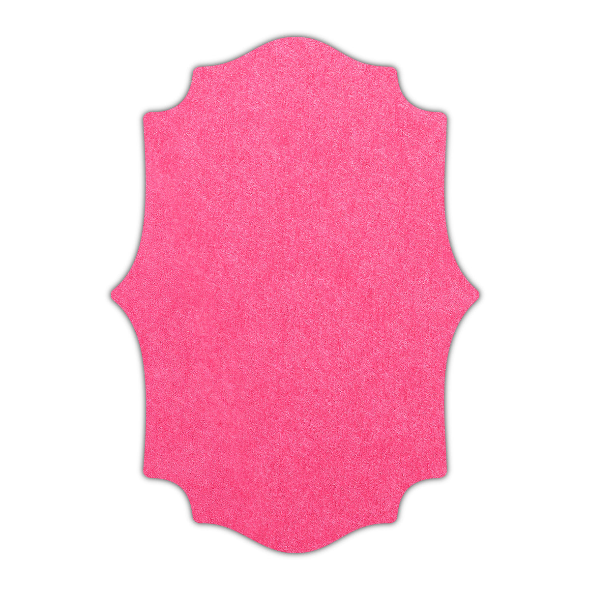 CMYK Print on Hot Pink Cardstock | Shape P10 | 11" x 14"
