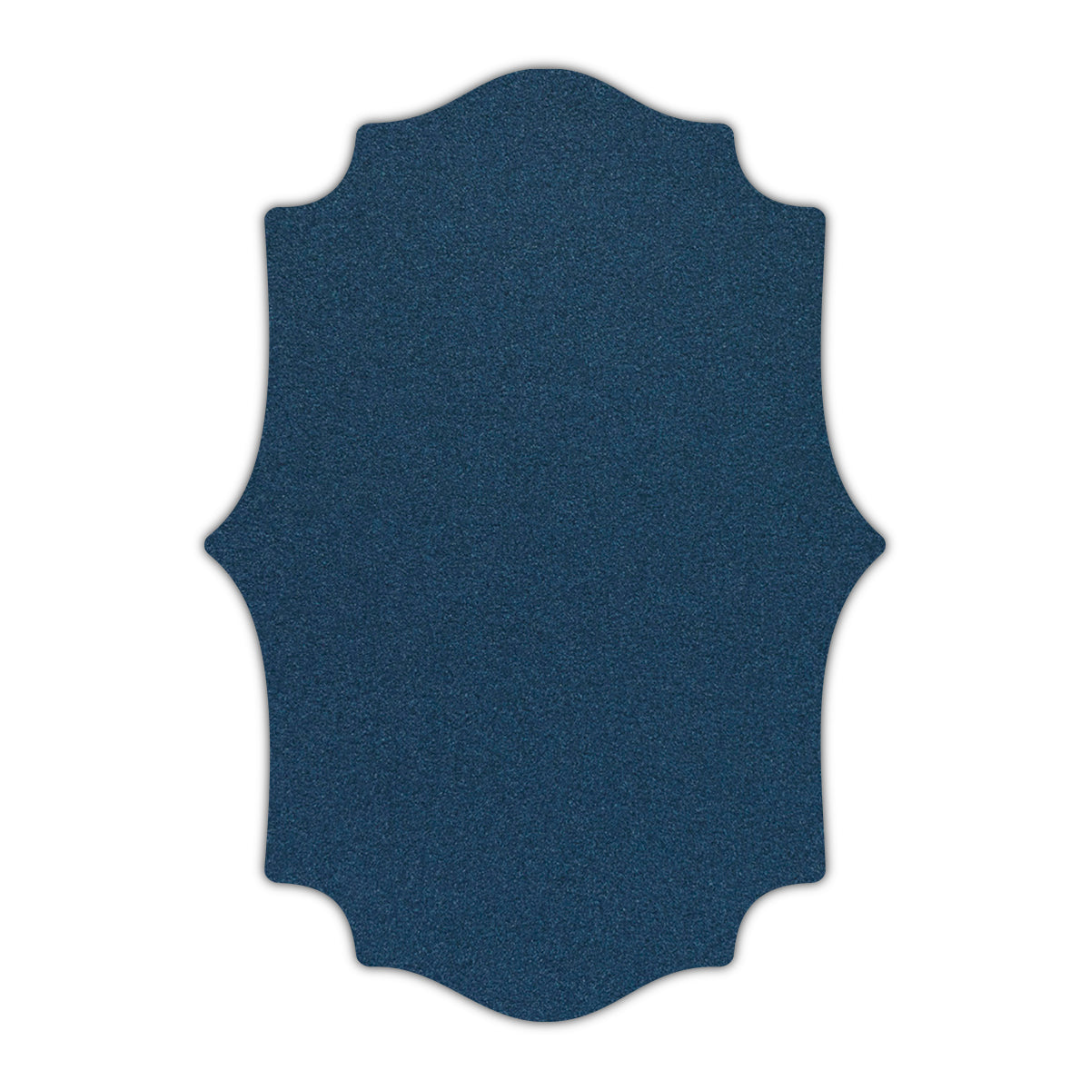 CMYK Print on Shimmer Lapis Cardstock | Shape P10 | 3" x 4"