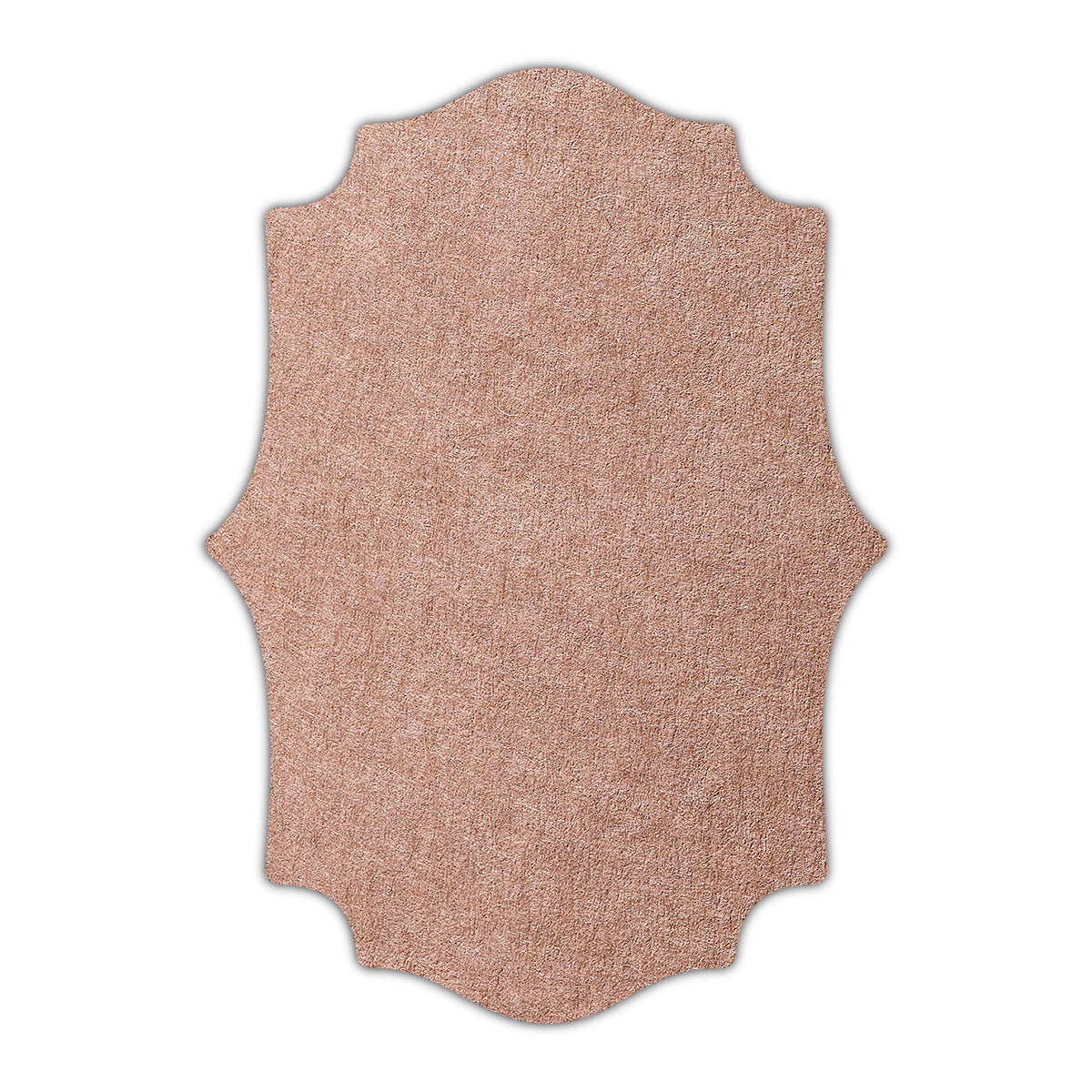 CMYK Print on Nubuck Brown Cardstock | Shape P10 | 3" x 5"