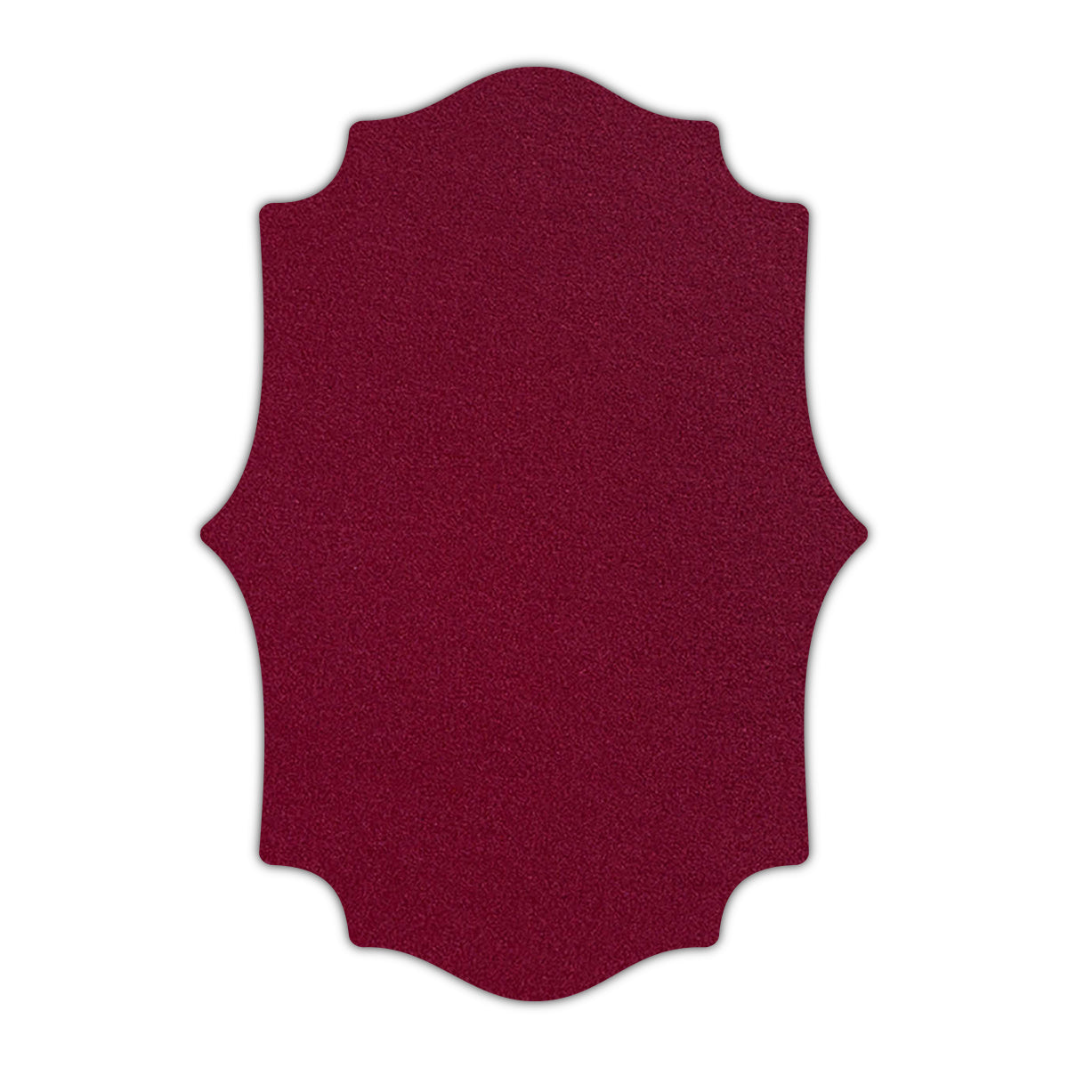 CMYK Print on Shimmer Red Lacquer Cardstock | Shape P10 | 5" x 8"