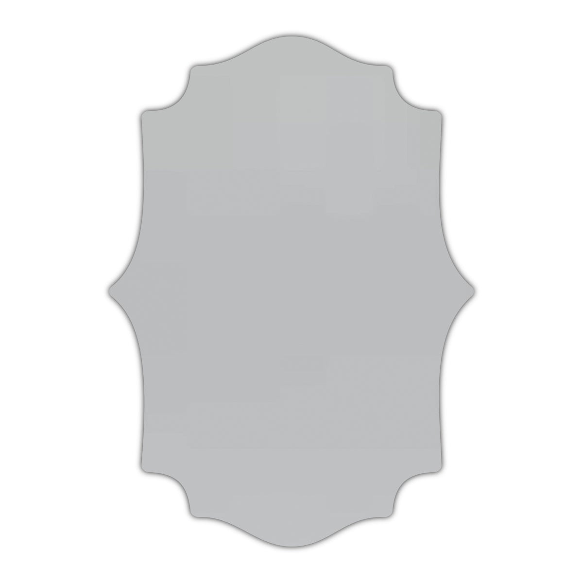 CMYK Print on Shimmer Silver Cardstock | Shape P10 | 2" x 3.5"