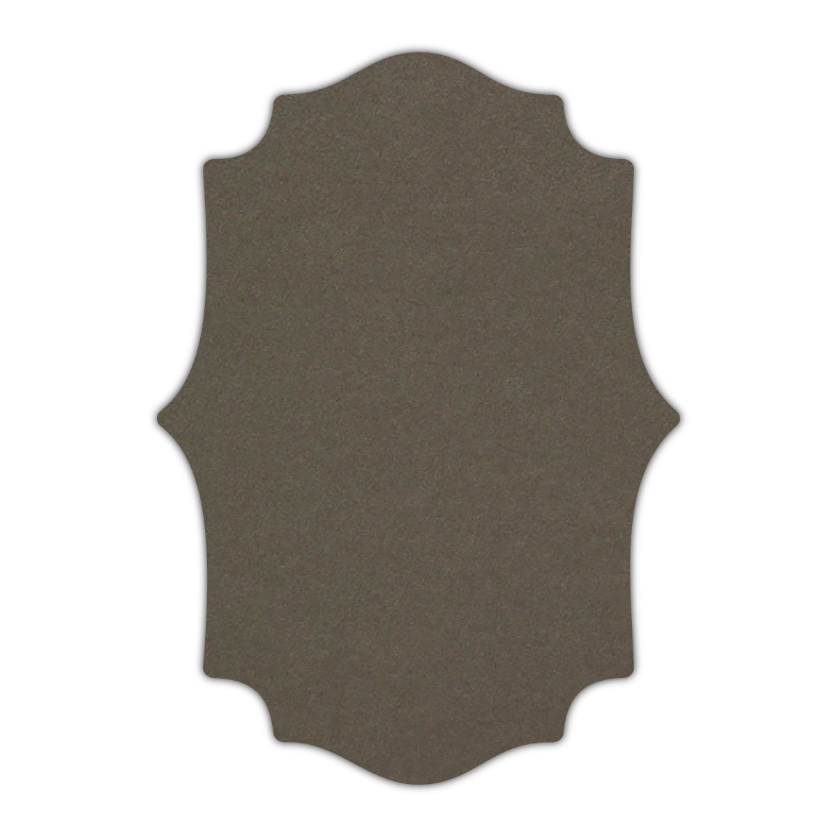 CMYK Print on Sombre Grey Cardstock | Shape P10 | 5" x 8"