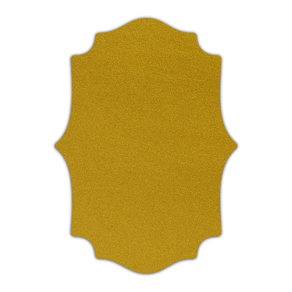 CMYK Print on Shimmer Super Gold Cardstock | Shape P10 | 4.25" x 5.5"