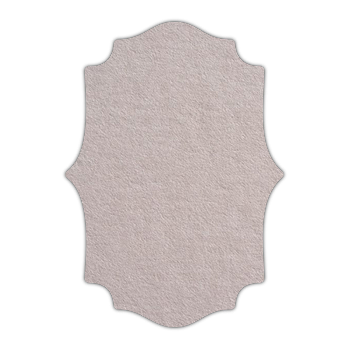 CMYK Print on Timberwolf Gray Cardstock | Shape P10 | 2" x 3"