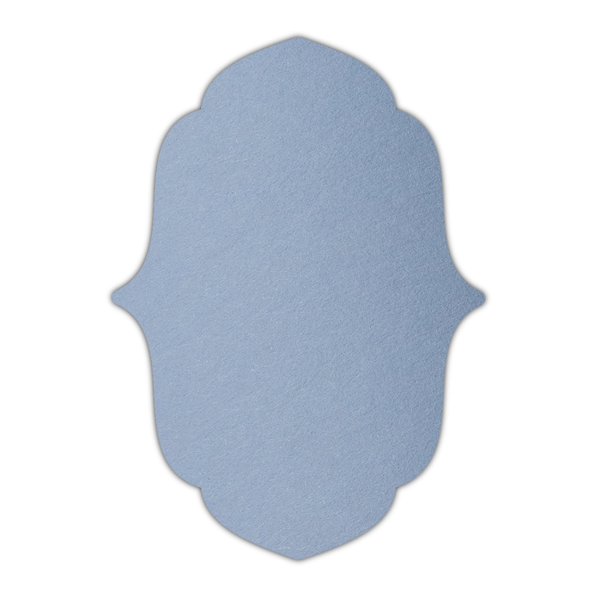 CMYK Print on Azure Blue Cardstock | Shape P11 | 3.5" x 5"