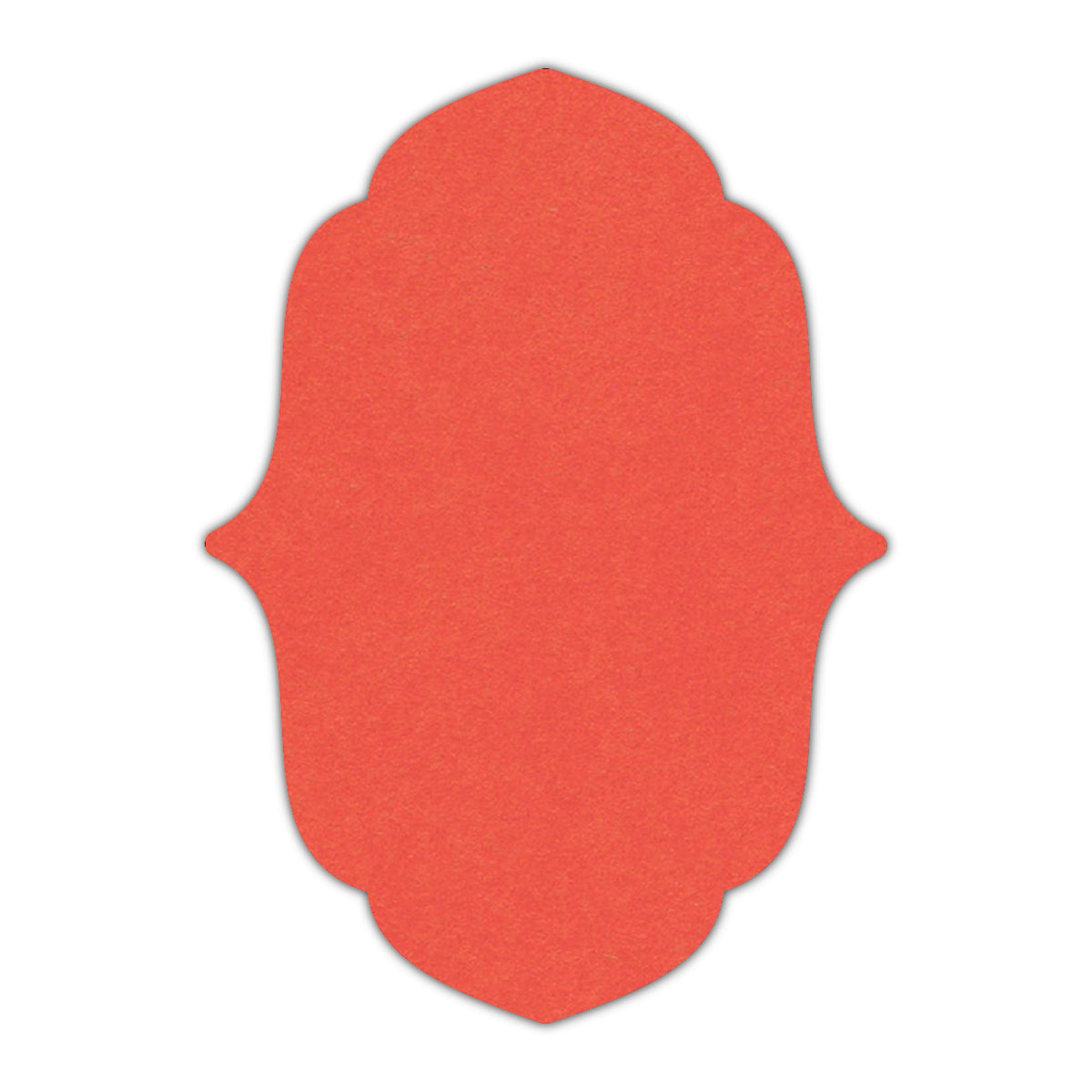 CMYK Print on Coral Cardstock | Shape P11 | 3.5" x 5"