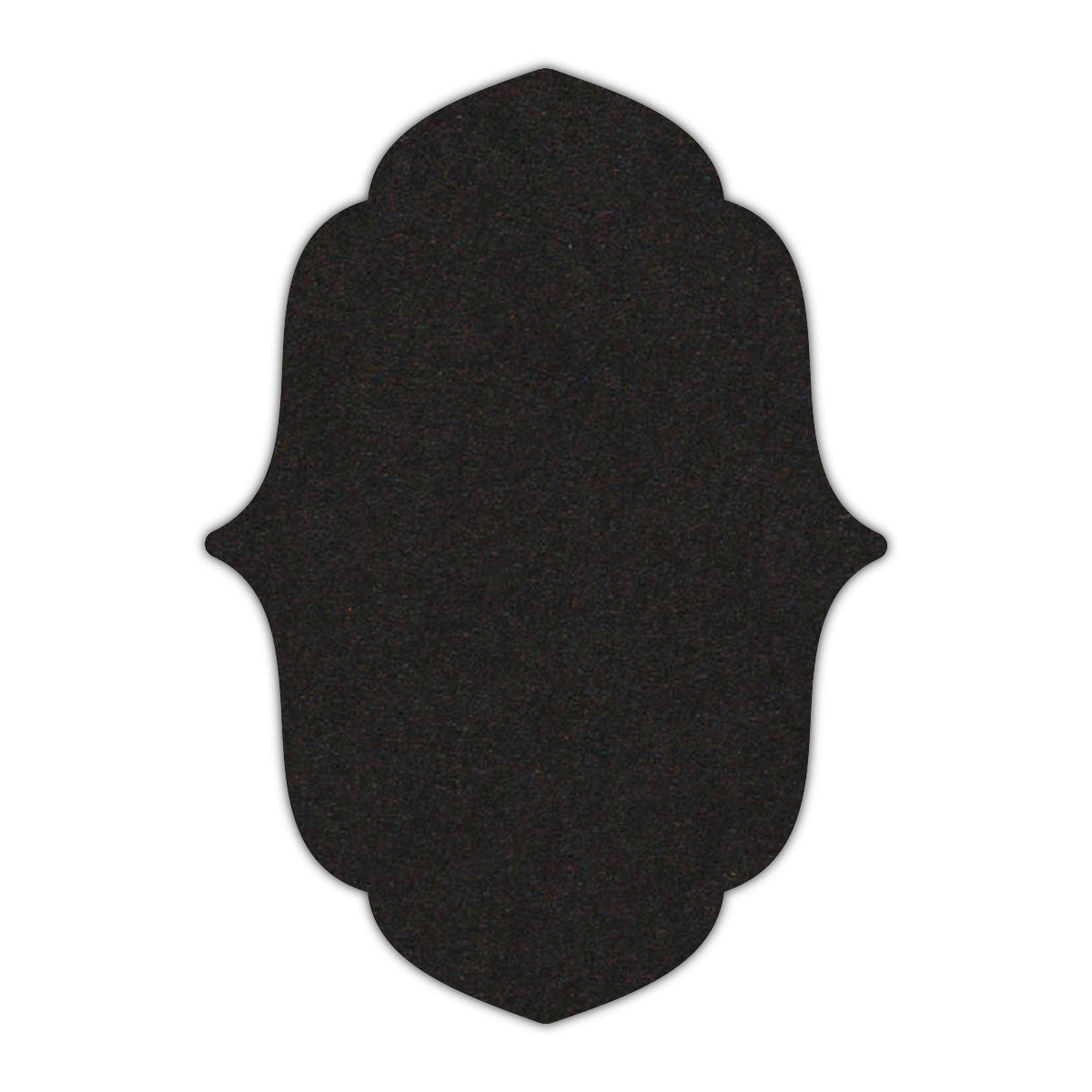 CMYK Print on Deep Black Cardstock | Shape P11 | 3" x 4"